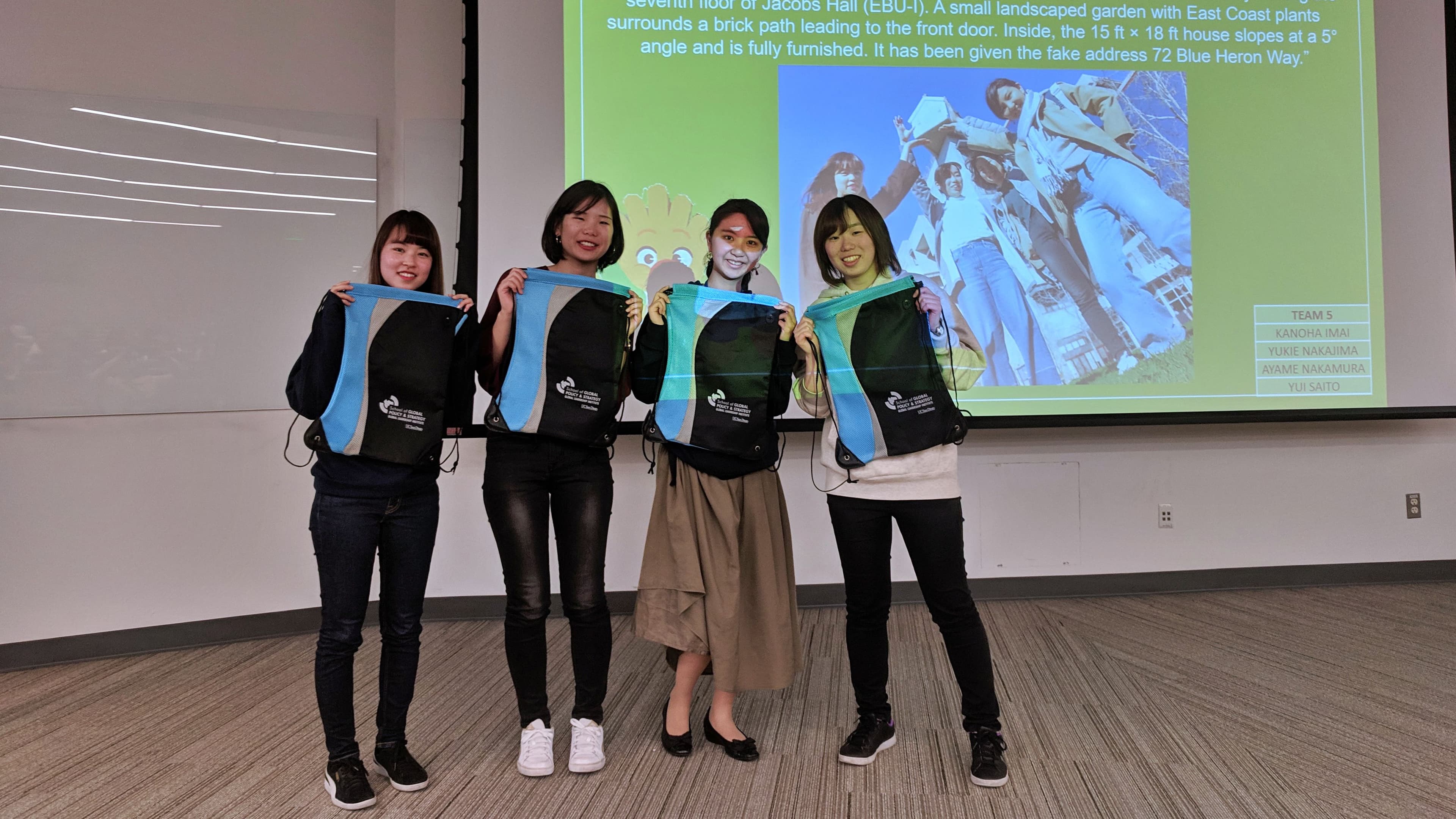 FGL students giving final presentations in classroom setting